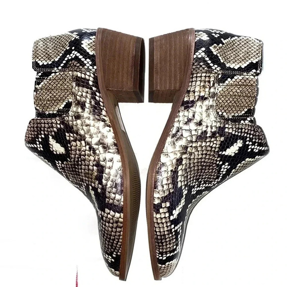 Madewell Sonia Low Chelsea Boot Snakeskin Print Size 7.5 - Picture 8 of 8